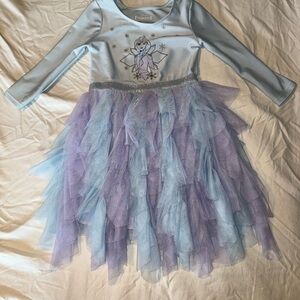 Disney Blue and Purple Casual Dress with Tulle Skirt